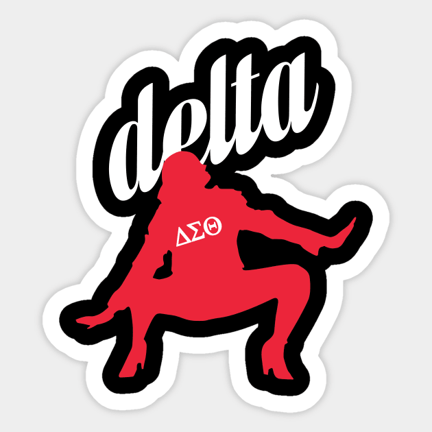 Delta Sorority DST 1913 Sigma Theta Paraphernal Black Women Dance Sticker by MooneyEscobarnnzhb